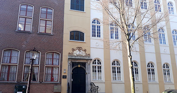 Windows of the Armenian church in Amsterdam
